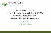 IEEE802.11ax - High Efficiency WLAN (HEW) … · High Efficiency WLAN (HEW) Standardization and ... No dynamic transmit power control ... Yong Liu Apple 2 Infinite Loop, ...
