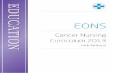 EDUCATION Cancer Nursing Curriculum 2013 EONS CANCER NURSING CURRICULUM 2013 (4TH EDITION) ly acute. The increased use of ambulatory care and oral medication has shifted care from