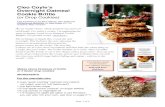 Cleo Coyle’s Overnight Oatmeal - … Cleo Coyle’s new culinary mystery ... Cleo Coyle’s Overnight Oatmeal Cookie Brittle (or Drop Cookies) Text & photos (c) by ... old friends.