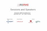 Sessions and Speakers - bgoug.org · Sessions and Speakers ... Our core business is Oracle DBA consultancy of high competency. ... PL/SQL & SQL Bulk data performance