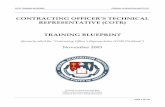 Contracting Officer's Technical Representative (COTR ... · CONTRACTING OFFICER’S TECHNICAL REPRESENTATIVE (COTR) TRAINING BLUEPRINT ... General Services Adm inistration ... Key