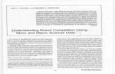 Understanding brand competition using micro and …wak2.web.rice.edu/bio/My Reprints...the analysis of competitive behavior by combining the ... Understanding Brand Competition Using