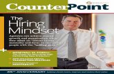 The Hiring Mindset - MarshBerry · HIRING PLANS BY FUNCTION 2015-2016. 6 March 2016 | CounterPoint Source: 2015 MarshBerry Market & Financial Survey METRIC OF THE MONTH ... Remember,