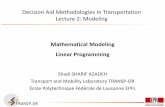 Decision Aid Methodologies In Transportation Lecture 2 ...transp-or.epfl.ch/courses/decisionAid2015/slides/OR/2-Modeling.pdf · Decision Aid Methodologies In Transportation ... Terminology