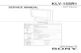 KLV-15SR1 - Diagramas dediagramas.diagramasde.com/televisores/KLV-15SR1 LCD SONY TV.pdf(to reset, follow the above ... klv-15sr1(aep) 3-1 section 3 diagrams 3-1. frame diagram b system
