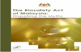 The Biosafety Act of Malaysia - Portal Rasmi … Biosafety Act of Malaysia: Dispelling the Myths 2. But it has been suggested that the BA ignores the established experience and knowledge