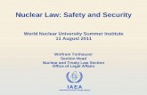 Nuclear Law: Safety and Security - JAIF · nuclear law: safety and security ... code of coduct of the safety and security of radioactive sources. ... iaea 26 code of conduct on the