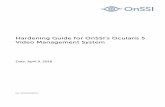OnSSI Ocularis 5 Hardening Guide · 9/4/2018 · Additional Ocularis Data Security Information ... research by the Center ... make hardening a video surveillance system an ongoing