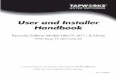 User and Installer Handbook - Tapworks Water Softeners · Owner Information 18-20 21 22-23 General Information 24 Power Cuts Re-setting the Time ... PO43092-Ecowater-Tapworks Installation