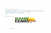 SBI PO Preliminary Exam Model Paper - 3 Pre. 3.pdf · SBI PO Preliminary Exam Model Paper - 3 Page 3 11. In an A.P. consisting of 23 terms, the sum of the three terms in the middle