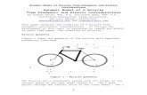 In Figure *** the bicycle is shown from abovefowen/me441/DynamicModel.doc · Web viewThe bicycle has a coordinate system with its origin at the contact point of the rear wheel (point