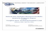 Natural Gas Hydrates Research Portfolio Quarterly Progress Report Library/Research/Oil-Gas... · Natural Gas Hydrates Research Portfolio . Quarterly Progress Report . FY15-Q2 . ...