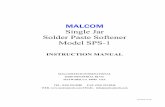 MALCOM - Malcomtech Revised 4/1/01 SPS SERIES IS NOT THE RESPONSIBILITY OF MALCOM. ANY REPAIRS THAT ARE NECESSITATED BECAUSE OF THE NEGLECT OR ABUSE OF YOUR SPS SERIES ARE NOT COVERED