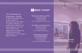 NEW YORK UNIVERSITY - Tisch School of the Arts · NEW YORK UNIVERSITY NYU careers in Performance Studies ... NYU CareerNet, an online database of both on- and off-campus job …