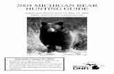 Bear Guide 2004 - michigandnr.com · how to complete the transfer. ... Persons who fail to apply or are ineligible to apply for a license for three consecutive years will lose their