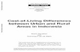 Cost-of-Living Differences between Urban and Rural … Planning, and Research WORKING PAPERS Agricultural Policies I Agriculture and Rural Development Department The World Bank December