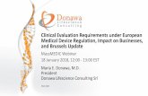 Clinical Evaluation Requirements under European Medical ... · Clinical Evaluation Requirements under European Medical Device ... – Appraise clinical data for ... evaluation and