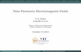 Time Harmonic Electromagnetic Fields - Arraytool · 06/10/2012 · Maxwell’s EquationsTime Harmonic FieldsHelmholtz Wave EquationPropagation ConstantPoynting VectorReﬂectionSummaryProblems