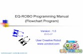 EQ-ROBO Programming Manual (Flowchart Program)€¦ · EQ-ROBO Programming Manual (Flowchart Program) technical support : ucrobot @ ucrobot.com < EQ-ROBO program > ... (2-2-①)