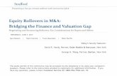 Equity Rollovers in M&A: Bridging the Finance and Valuation Gapmedia.straffordpub.com/.../presentation.pdf ·  · 2017-06-01Bridging the Finance and Valuation Gap Negotiating and