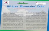 African Mountains’ Echo - ARCOS Networkarcosnetwork.org/uploads/2017/07/African Mountains Echo - 7th... · African Mountains’ Echo ... of Karamoja between Uganda with Kenya, has