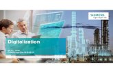 Digitalization - Siemens · Thomas Andersson, Siemens Industry Software AB Digitalization transforms our world ... OTS (Operator Training Simulator) ITS (Immersive Training