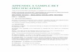 APPENDIX A SAMPLE BET SPECIFICATION - NEBB · APPENDIX A SAMPLE BET SPECIFICATION ... accurately represents system measurements obtained in accordance with the current