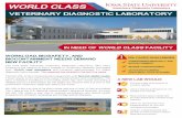 WORLD CLASS - iaextensioncouncils.org · VETERINARY DIAGNOSTIC LABORATORY WORLD CLASS IN NEED OF WORLD CLASS FACILITY The Iowa State University Veterinary Diagnostic Laboratory (ISU