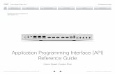 Application Programming Interface (API) Reference … the API ... 21 Feedback mechanism ... Cisco Spark Codec Plus API Reference Guide Chapter 1