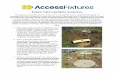 Bollard Light Installation Guidelines - accessfixtures.com · Bollard Light Installation Guidelines The following is provided as an overview and is not intended to be a comprehensive