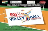 VOLLEYBALL FEDERATION OF INDIAvolleyballindia.com/html/NATIONAL EVENTS/2018/SNC...VOLLEYBALL FEDERATION OF INDIA 66th Senior National Volleyball Championship for Men and Women VENUE: