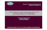 PAKISTAN INSTITUTE OF DEVELOPMENT …pide.org.pk/pdf/cphsp/PIDE-CPHSP-2.pdfPopulation & Health Working Paper Series PIDE-CPHSP-2 Prevalence and Determinants of Overweight and Obesity