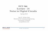 ECE 546 Lecture 21 in Digital Circuits - University Of Illinoisemlab.uiuc.edu/ece546/Lect_21.pdf ·  · 2018-03-14ECE 546 Lecture ‐21 Noise in ... ECE 546 –Jose Schutt‐Aine