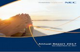 Annual Report 2017 V discusses corporate governance and other ESG initiatives that support sustainable management, including environmentally. NEC will keep endeavoring to provide increasingly
