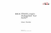 BEA WebLogic Adapter for SAP User Guide - Oracle · Sending SAP Events Using ABAP ... appropriate error handling. Intermediate Documents ... Adapter for SAP User Guide 2 BEA WebLogic