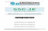 STUDY MATERIAL - Best SSC JE Coaching for Mechanical ... · STUDY MATERIAL PRODUCTION ENGINEERING ... Extrusion, etc, Metal cutting principles, cutting tools, Basic Principles of