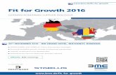 GERmAN-ROmANIAN SuPPlIER dIAlOGuE - Stabilus · first German-Romanian Supplier dialogue Fit for Growth on 24 November 2016 in Bucharest, ... Exhibitors/Sponsors the reservation yourself