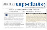 CBS CORPORATION NEWS: AUGUST - NOVEMBER 2016€¦ · CBS CORPORATION NEWS: AUGUST - NOVEMBER 2016 ... senior unsecured notes due 2024 and entered into a $1.06 ... February 2017 and