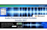 Audio Processing Product Portfolio October 2017 provider of semiconductor solutions for ... Market Timberwolf Devices ... Products include high-performance and radiation-hardened analog