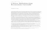 Paper: China: Rebalancing Economic Growth · ch ap t e r 1 1 China: Rebalancing Economic Growth Nicholas R. Lardy In December 2004 at the annual Central Economic Work Conference,