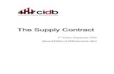 The Supply Contract - CIDB Store/The Supply Contract... · The Supply Contract 2nd Edition September 2005 (Second Edition of CIDB document 1021) Supply Contract ... Thomas Telford