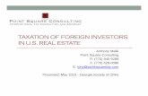 Taxation of Foreign Investors in U.S. Real Estate (Generic) · TAXATION OF FOREIGN INVESTORS IN U.S. REAL ESTATE ... (IRC § 861) • U.S. trade or ... international income sourcing
