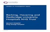 Barking, Havering and Redbridge University Hospitals NHS … · 2 Barking, Havering and Redbridge University Hospitals NHS Trust - Update on investigation report Page 1.1 The Trust
