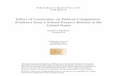 Effect of Constraints on Tiebout Competition: Evidence ... · Effect of Constraints on Tiebout Competition: ... Effect of Constraints on Tiebout Competition: Evidence from a ... Michigan