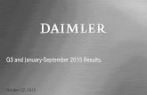 Kapitalmarktpräsentation Q3 and January-September … Vans Restructuring of own dealer network* – -3 – -11 Relocation of headquarters of MBUSA ... Daimler Trucks Mercedes-Benz
