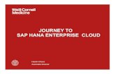 JOURNEY TO SAP HANA ENTERPRISE CLOUD - …sites.duke.edu/herug2016/files/2016/04/2-1530-H-2-Weill...SAP-Hana.pdf · WCM SAP System Landscape Why HANA & Why SAP HANA Enterprise Cloud?