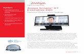 Avaya Scopia XT Executive 240 - Anigo Infoanigoinfo.co.in/pdf/Scopia XT Executive 240 UC7409.pdf · • SNTP date and time synchronization • IP adaptive packet management Flow control