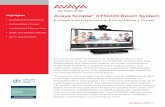 Avaya Scopia® XT5000 Room System - Starview Int€¦ · 2 | avaya.com Exceptional Experience The Avaya Scopia® XT5000 sets the standard for an exceptional conferencing experience.