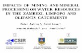 IMPACTS OF MINING AND MINERAL PROCESSING ON pubs.iied.org/pdfs/ OF MINING AND MINERAL PROCESSING ON WATER RESOURCES IN THE ZAMBEZI, LIMPOPO AND OLIFANTS CATCHMENTS Peter ... water