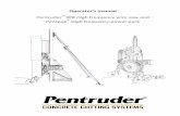 3P8 High frequency wire saw and Pentpak® High frequency ... · Control: Hetronic User’s Manual. It is the obligation of the buyer to make sure that the operator really has received